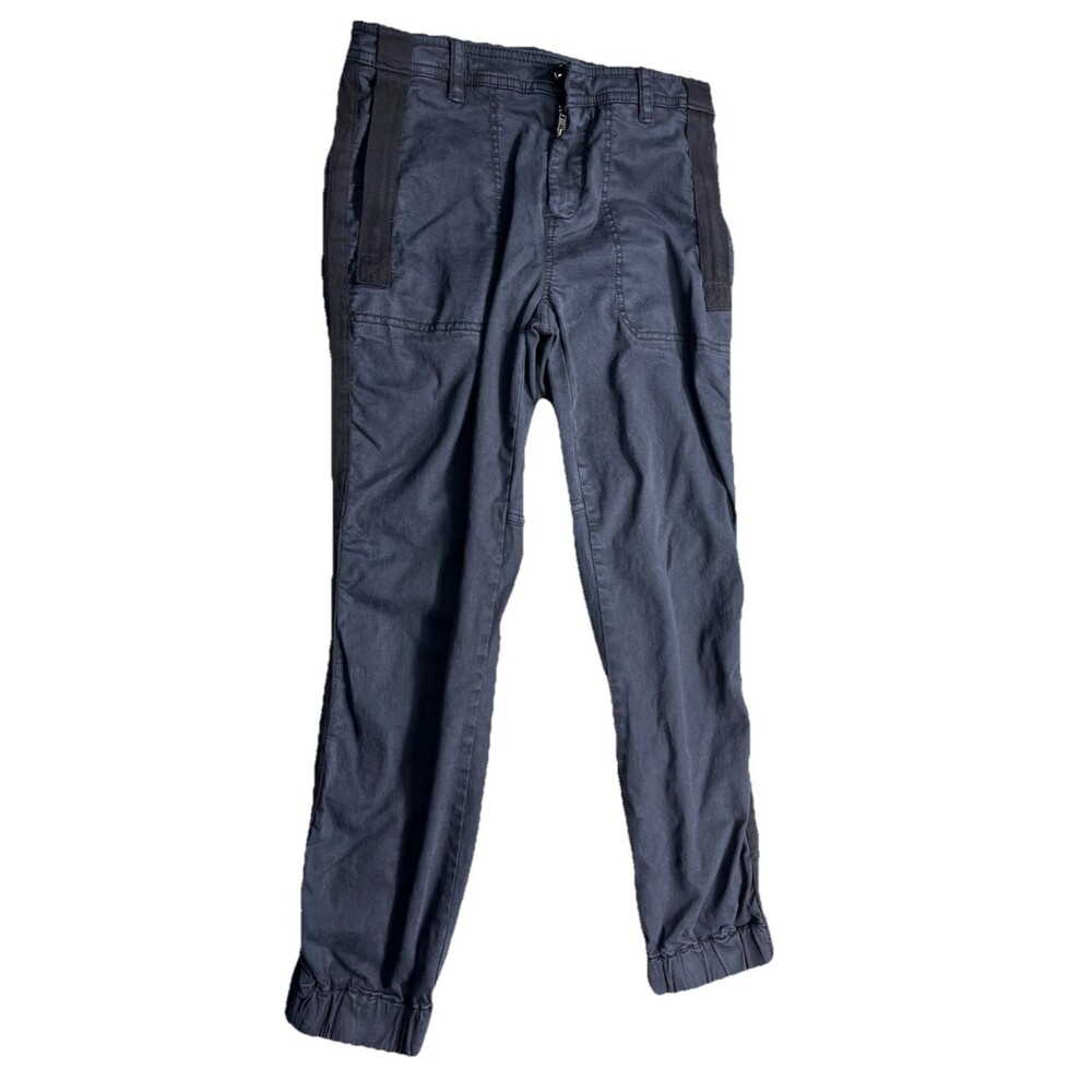 Anthropologie Gray Jogger Pants Womens Size 00 Elastic Hem Casual Utility Ankle